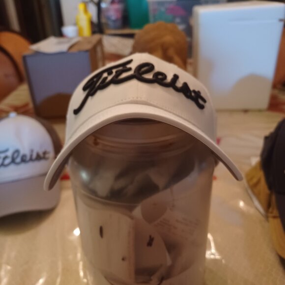Titleist Other - Titleist Men's Golf Cap Adjustable Pro VI FJ White with Black Lettering